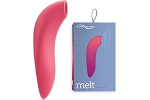 We-Vibe Melt Succionador de clítoris para parejas - Estimulador de clítoris - 12 niveles de intensidad - Succionador mujer sumergible - Vibrador recargable con control por app para mujer - Coral