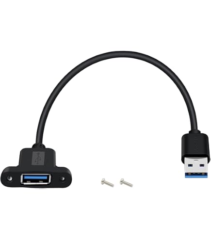 USB 3.0 Panel Mount Kabel – Rechtwinklige Verlängerung Für PC & Industrie