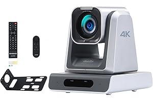 zowietek 4K NDI|HX3 PTZ Kamera PoE, 18X optischer Zoom, Simultane HDMI & SDI Ausgänge, RTSP/RTMP(s)/SRT, Standalone IP Live Streaming auf YouTube, Twitch für Meeting, Kirche, Event,
