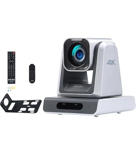 Pack 2 Caméras PTZ NDI HX3 + Contrôleur - Zoom 20x, Suivi Automatique IA 1080p 60ips, PoE, Pour Streaming Pro