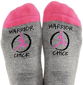 WARRIOR CHICK Women's Non Slip Grip Socks, Women's Sizes 5-9, Ideal for Pilates Yoga & Mindful Practice