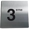 Signalétique personnalisée Aluminium brossé Doré Horizontal