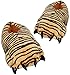 Produktbild Hausschuh / Pantoffel - Pfote Tiger - Größen Gr. 43 - 46 - Plüschhausschuhe - für Kinder + Erwachsene - Plüsch Hausschuhe Tierhausschuhe / Damen Herren Kind - Tigerpfote Pfoten - Zootiere / Plüschhausschuh - Tierhausschuhe