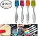 Produktbild Funhome Silikon Pinsel / Deallink Backen Gebäck und Grillbürsten Grill Backpinsel mit 4 Farben / weich und langlebiges Gut Küchenzubehör hitzebeständig und Essential Kochen Küchenutensilien Spülmaschinenfest