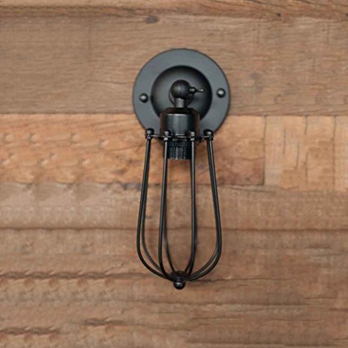 Preisvergleich Produktbild meisijia Industrielle Retro-Wandleuchte Innen Flur Einfache Europäische Single Head Grapefruit Light schwarz