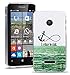 Produktbild Microsoft Lumia 435 Handy Tasche, FoneExpert® Ultra dünn TPU Gel Hülle Silikon Case Cover Hüllen Schutzhülle für Microsoft Lumia 435 + Displayschutzfolie (I refuse to sink)