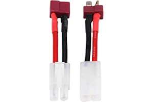 Dilwe Cable Adaptateur, 2pcs Câble 14 AWG T Femelle/Mâle à Mâle/Femelle, Connecteur de câble de Prise en T pour, Compatible avec Câble Adaptateur