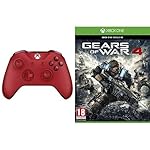 Manette sans fil pour Xbox One - rouge + Gears of War 4