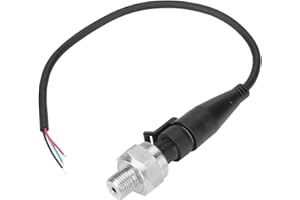 HYUDUO G1/4 "Drucksensor, DC 5V Edelstahl Drucksensor für Wasser Luft Gas Heizöl (0-10PSI)
