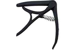 JSGHGDF Capotasto regolabile per chitarra classica in movimento con morbido cuscinetto in silicone scorrevole capotasti 6 corde ukulele chitarra per accordatura, Misura media., M