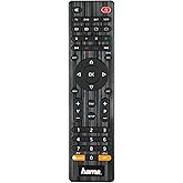 Hama Universal Remote Control (Suitable for up to 4 Devices and Over 1,000 Brands) Black 4-in-1 (Smart TV)