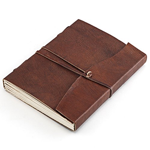 A.P. Donovan – Tagebuch Leder Notiz-Buch leer zum reinschreiben – Reisetagebuch – Diary – Braun, A5 - 3