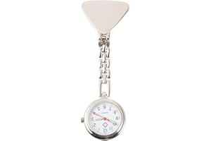 Hemobllo Krankenschwester Uhren, Schwesternuhren mit Clip, Glow Pointer, Analog-Digital Quarzwerk, Pflegeuhr, Taschenuhr, Ansteckuhr für Krankenschwestern und Ärzte