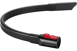 SUPRBEE Alargador de manguera para aspiradora Dyson V7 V8 V10 V11 V15, manguera telescópica para aspiradora, boquilla plana larga, para limpiar esquinas y huecos