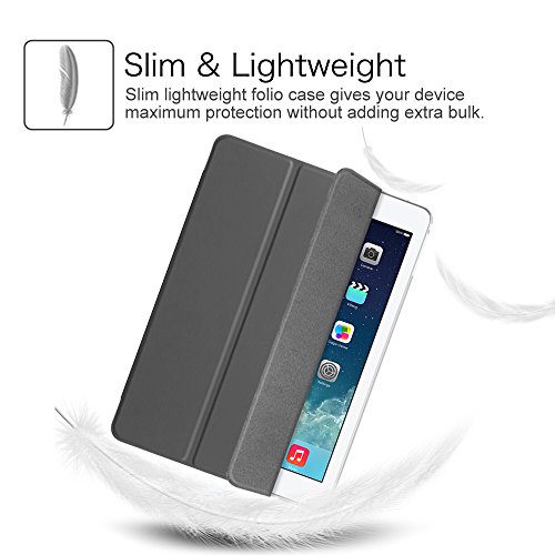 Fintie iPad mini Hülle Case – Ultra Slim Superleicht Schutzhülle mit Lichtdurchlässig Rückseite Abdeckung Smart Cover Tasche mit Auto Schlaf / Wach und Standfunktion für Apple iPad mini / iPad mini 2 / iPad mini 3, Himmelgrau - 4