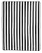 Meyco Baby Blanket Black Label 100% Organic Cotton, 75 x 100 cm, Stripe, Black / White