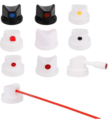 AUPROTEC Sprühkopf Set – 10 Stück Ersatz-Sprühköpfe Für Spraydosen, Punktgenau Oder Breitflächig