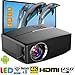 Produktbild Projektor-Mini Tragbarer Videoprojektor-1800 Lumen LED Heimkino-Projektor-Unterstützung HD 1080P HDMI USB VGA AV für PC/Laptop/DVD/TV/Video/Foto/Spiel/Film