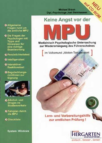 Preisvergleich Produktbild Keine Angst vor der MPU