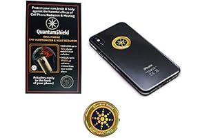 Aetlantic Quantum Shield Sticker Harmoniser (0,5 x 7 cm, svart/guld) – EMF strålskydd för , , bärbar dator