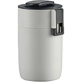 304 &Ccedil;elik Gri 580 ml Yemek Mama Taşıma Saklama Kabı (SICAK TUTMAZ) cin561gr