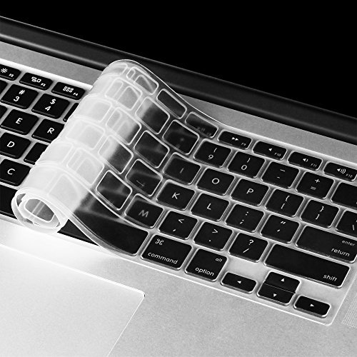Fintie 3 in 1 MacBook Air 13 Soft Touch Hartschale Schutzhülle Snap On Case + 2 Tastatur Silikon Schutz (Schwarz and Clear) für Apple MacBook Air 13.3″ (A1466 / A1369) , Roségold - 7