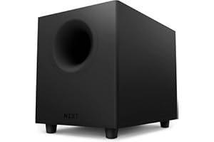 NZXT Relay PC Gaming Subwoofer- AP-SUB80-UK - Deep, Powerful Bass - Compact Design - 140 Watts - Down-Firing 6.5" Driver - Crossover & Phase Control Construction - Black