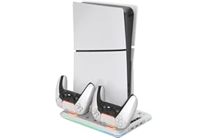 ARDISTEL BLACKFIRE® Multifunction Charging Stand RGB LED Compatible con PS5 Slim