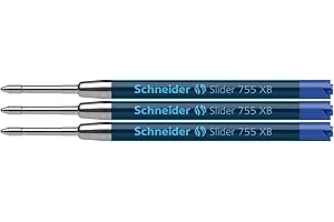 Schneider Schreibgeräte Kugelschreibermine Slider 755, dokumentenecht, XB, blau (Blau, 3)