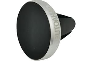 PUTOAHAO Plata Soporte Móvil Coche para Rejillas de Aire Magnético, Soporte Teléfono Coche Iman,N52 Fuerte Magnético Porta Movil Coche para iPhone 14 13 Pro MAX,Samsung,Huawei,Xiaomi,Smartphone