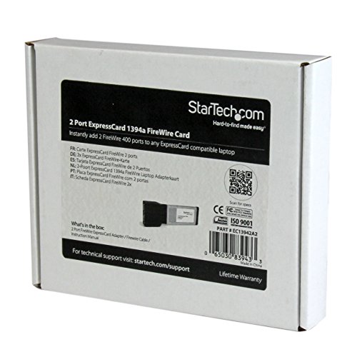 StarTech.Com EC13942A2 2-Port Firewire Laptop Express Karte - 6