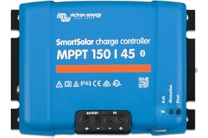 Victron Energy SmartSolar MPPT Laderegler - Solar Laderegler (Bluetooth) - 150V 45 Amp 12/24/36/48-Volt