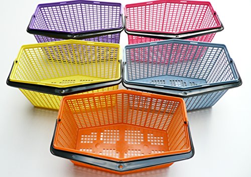 Klammerkorb 7 Liter blau, gelb, lila, pink, orange