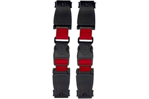 GOODGDN Clip Cinturon Silla Bebe,Asiento De Automóvil Anti Escape Arnés Clip para El Pecho No Se Requiere Roscar Ayuda A Evitar Que Los Niños Se Quiten Los Brazos De Las Correas-Rojo