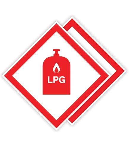 Viking Signs LPG Warnschild 100 X 100 Mm – Magnetisch, Flexibel Für Wohnmobile & Caravans