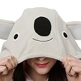 dressfan Unisex Adult Kinder Tier Pyjamas Grau Koala Cosplay Kostüm - 