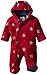 Kite Kids Baby-Boys Starry Fleece Starred Snowsuit, Red, 6-9 Months (Manufacturer Size:6-12 Months)