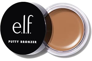 e.l.f. Putty Bronzer, Creamy & Highly Pigmented Formula, Creates a Long-Lasting Bronzed Glow, Infused with Argan Oil & Vitamin E, Tan Lines, 0.35 Oz (10g)