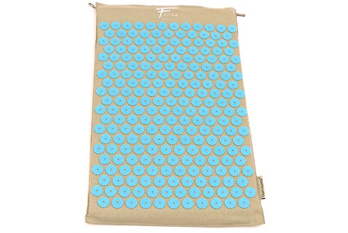 Esterilla de Acupresión Fitem + Bolsa - Alivia dolores de Espalda y Cuello - Ciática - Masaje de espalda - Relajación muscular - Acupuntura - Aceleración de la Recuperación posdeportiva - 68 x 42 x 2,5 cm