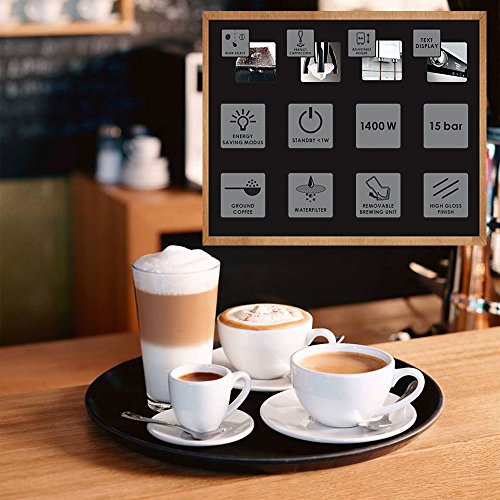 Melitta E 965-101 silber Kaffeevollautomat Caffeo Gourmet –Aromaeinstellung, Profi Milchschaumquirl - 6