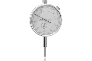 Mesee Präzisions-Messuhr, Mechanische Messuhr, Messuhr 0-10 mm, Hochpräzise Messuhr, Industrielle Messuhren, Micrometer Messuhr Sondenanzeige Zifferblatt Genauigkeit 0,01 mm Dial Test Indicator