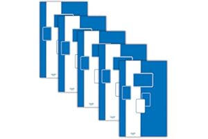 Notizblock / Briefblock A5, kariert, 100 Blatt Bantex Budget, 5 Stück Packung