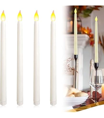 DRomance Candeline Led A Forma Di Fantasma Per Halloween - Confezione Da 2, In Vera Cera Con Telecomando E Timer