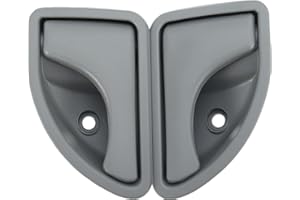 Viviance Poignée de porte intérieure avant gauche et droite compatible avec Re-nault Kangoo I 1997-2007 Twingo I 1993-2007 - Type A Gris à gauche et à droite