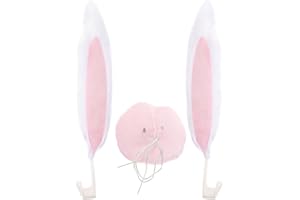 SOIMISS Auto Dekorationen Hasenohren Set 1 Paar Lustiger Weihnachtsschmuck FüR Fahrzeuge Einfach Anzubringen Ohne Werkzeuge Kaninchen Auto Dekorationen FüR Weihnachten