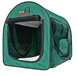 Diese Transportbox für Hunde ist direkt vom Markenhersteller Dogidogs und bietet neben dem Seiteneinstieg und der Tragetasche auch Verdunklungsrollos an Öffnungen.