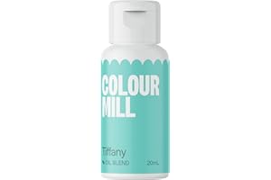 Colour Mill Oil Blend Tiffany Colorante Alimentare a Base di Olio - Colorante Alimentare per Cioccolato, Fondente, Cupcake, Torte, Macaron, Pasticceria Food Coloring Decorazione di Torte - 20ml