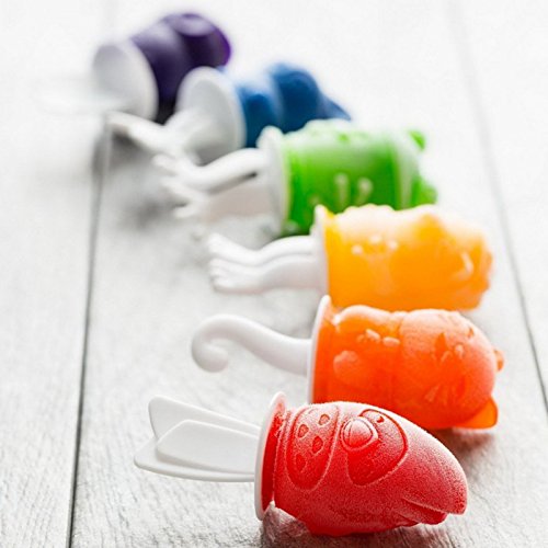 Zoku ZK123-011 Eisformen „Ice Pop“ Frosch, 45 ml, Kunststoff, grün - 4