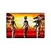 Produktbild 40cm X 60cm,3/16" thickness, Oil Painting Art African Woman Non-woven Fabric Top Doormat,Indoor/Outdoor Floor Mat