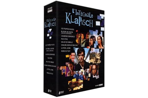 L'intégrale Cédric Klapisch : Les Poupées russes / Ni pour ni contre (bien au contraire) / L'Auberge espagnole / Peut-être / Un air de famille / Chacun cherche son chat / Le Péril jeune / Riens du tout - Coffret 8 DVD